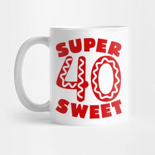 Super Sweet 40 Donut Mug